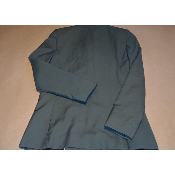 Mango Basics Silky Double-Breasted Blazer Sz Small Womens Soft Teal Blue MNG - Picture 3 of 11